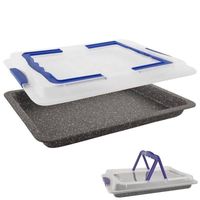 Blacha do Ciasta Forma Pojemnik z Pokrywką na Wypieki Ciasto Ciastka Tort