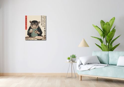 Obraz 50x60cm Kulinarny Rytuał Gryzonia na Arena.pl