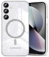 Etui brokatowe przezroczyste do SAMSUNG GALAXY S25 case do MagSafe obudowa