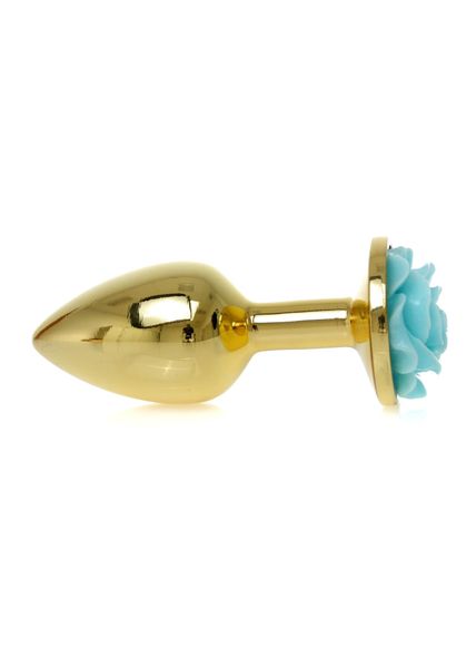 Plug-Jewellery Gold PLUG ROSE- Light Blue zdjęcie 3