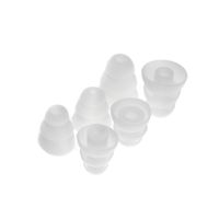 Gumki do słuchawek Triple-Flange 4.0 - 5.0 mm białe