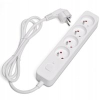 Listwa Zasilająca Antyprzepięciowa Przedłużacz 4 gniazda 3m SAVIO LZ-08