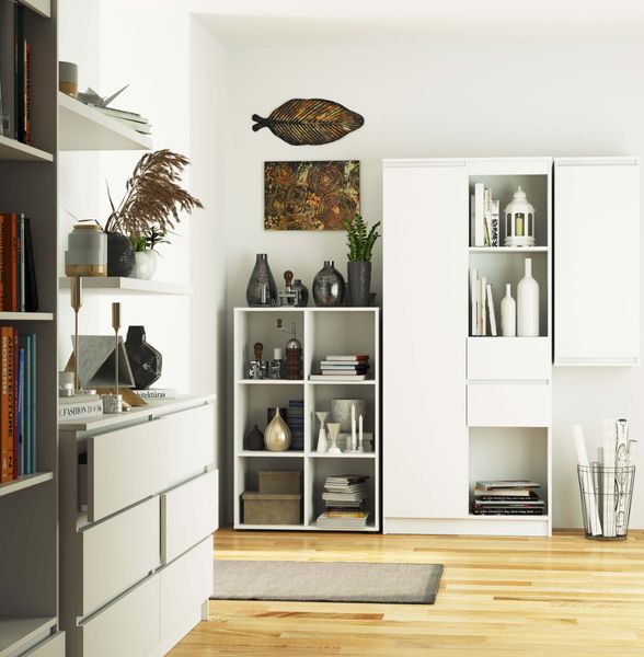 Regał QUAD 6 półek - biały zdjęcie 4