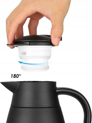 TERMICZNY CZAJNIK STALOWY 304 DUŻY OTWÓR ERGONOMICZNY UCHWYT na Arena.pl