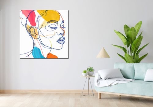 Obraz 100x100cm Wyrazy w Konturach na Arena.pl