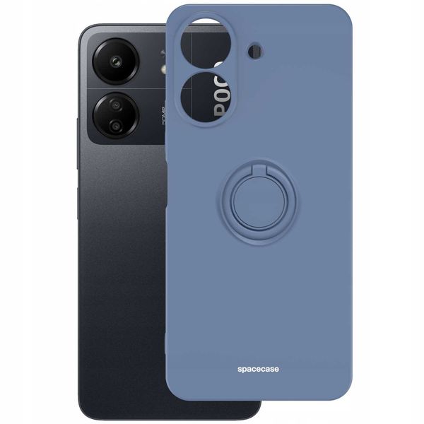 Spacecase Silicone Ring Redmi 13C 4G / Poco C65 Blue zdjęcie 3