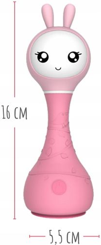 ALILO KRÓLICZEK SMARTY BUNNY INTERAKTYWNY Zabawka Muzyka Grzechotka Różowy na Arena.pl