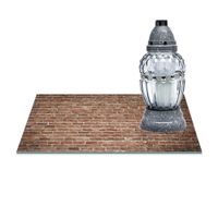 SZKLANA PODSTAWKA POD ZNICZE 40x30cm Mur 215b