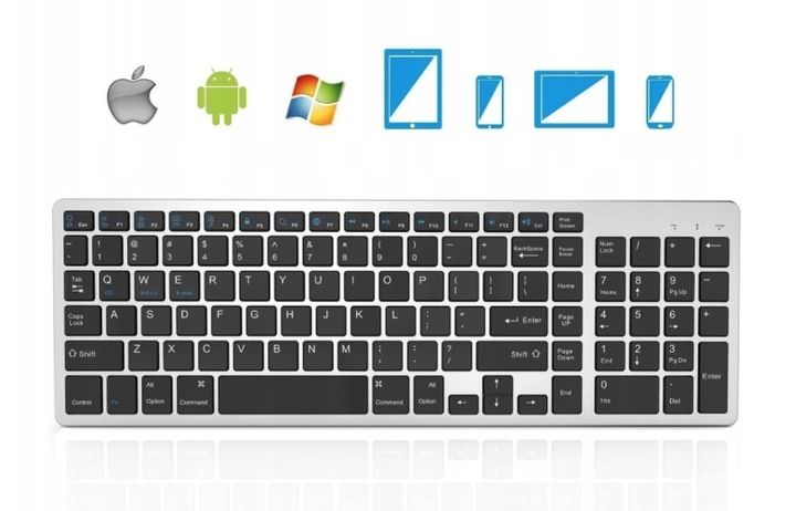 BEZPRZEWODOWA KLAWIATURA BLUETOOTH MAC WINDOWS iOS zdjęcie 12