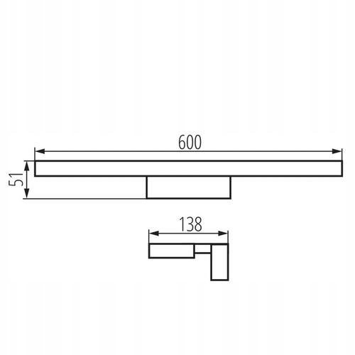 Lampa łazienkowa LL WALL LAMP03 12W C LED kinkiet nad lustro chrom na Arena.pl