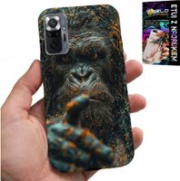 ETUI DO XIAOMI NOTE 10 PRO - MAŁPA, MAŁPKA, GORYL, ZWIERZĘTA + SZKŁO