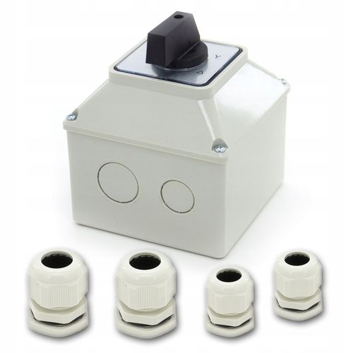 ŁĄCZNIK KRZYWKOWY 32A GWIAZDA TRÓJKĄT W OBUDOWIE na Arena.pl