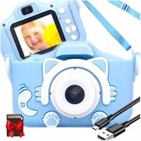 APARAT DLA DZIECI CYFROWY FOTOGRAFICZNY KOTEK KOT +KARTA 32GB NA PREZENT