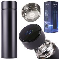 kubek termiczny termos smart led 500ml czarny