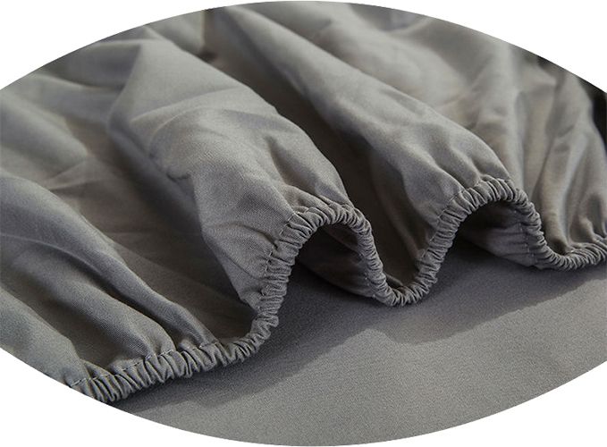 Prześcieradło jersey z gumką 180x200 szare zdjęcie 2