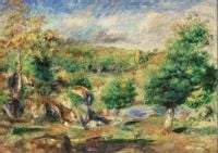 Chestnut Trees, Pont-Aven, Pierre-Auguste Renoir - plakat 60x40 cm