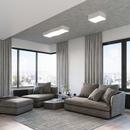 Plafon SQUARE 1 biały na Arena.pl