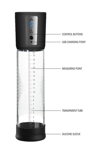 Shots Pumped Premium Rechargeable Automatic Pump Transparent zdjęcie 5