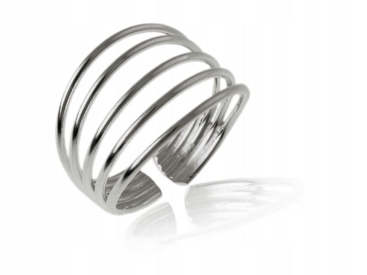 PIERŚCIONEK SREBRNY DO POŁOWY PALCA ps005 - 1,3g. zdjęcie 1