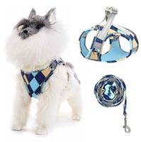 Szelki step-in ze smyczą oddychające odblask r.XS