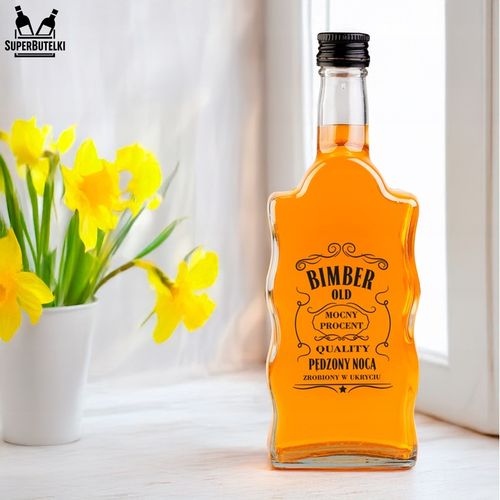 5x BUTELKI na BIMBER NALEWKI WÓDKĘ WHISKY z NADRUKIEM Butelka FALA 500 ml na Arena.pl