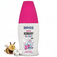 BROS Delikatny płyn na komary dla dzieci od 1 roku życia ochrona 50ml