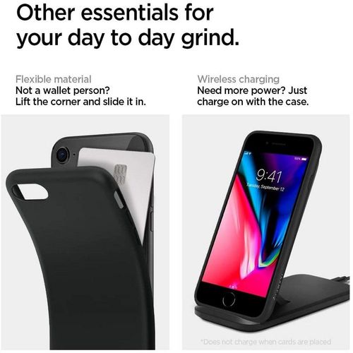 SPIGEN LIQUID CRYSTAL IPHONE 7/8/SE 2020 MATTE BLACK na Arena.pl