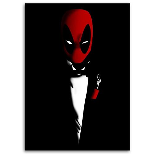 Obraz na płótnie – Canvas, Deadpool - portret 50x70 na Arena.pl