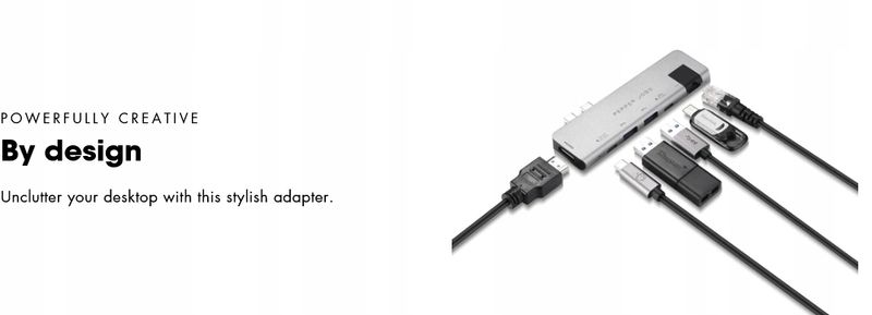 Pepper Jobs - TCH-MBP7 Plus USB-C Adapter zdjęcie 5