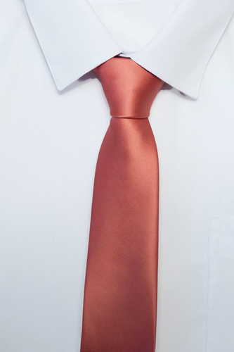 Krawat klasyczny kolor łosoś na Arena.pl