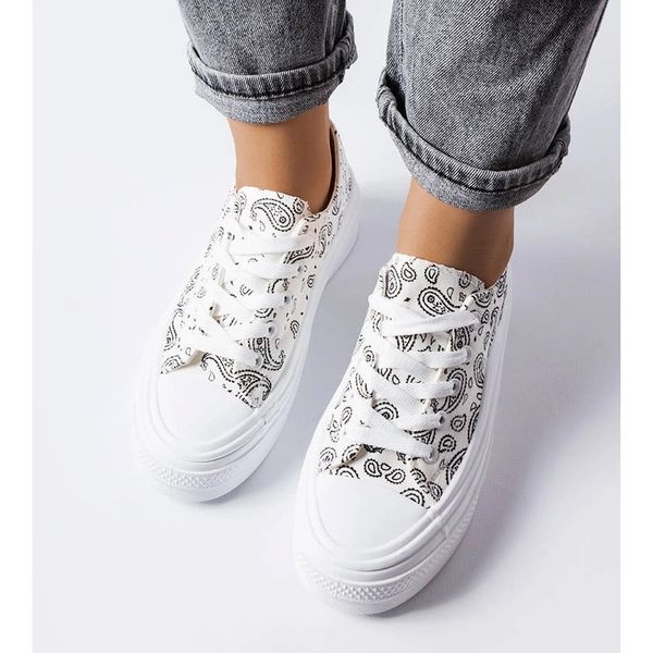 Białe trampki na platformie r.37 zdjęcie 3