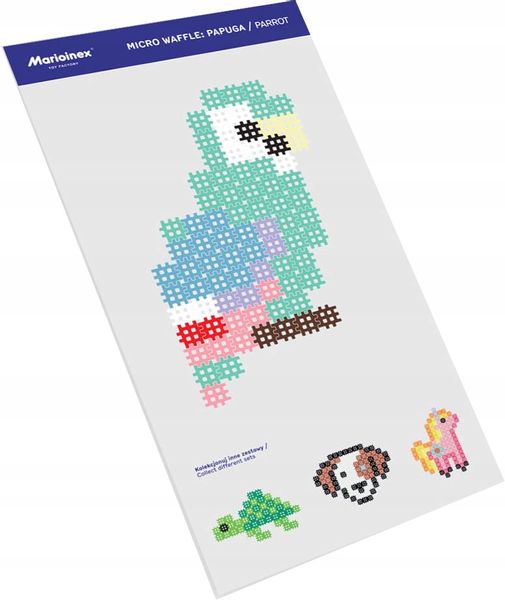 Marioinex Micro Waffle 80 elementów PAPUGA - obraz puzzle zdjęcie 8
