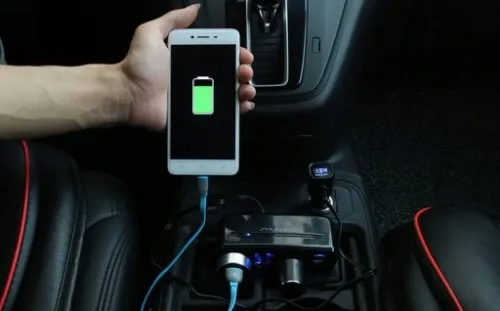 ROZGAŁĘŹNIK ZAPALNICZKI TRÓJNIK WOLTOMIERZ 2x USB na Arena.pl