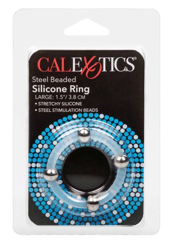 Steel Beaded Silicone Ring L Transparent na Arena.pl