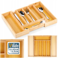 Wkład na sztućce do szuflady organizer rozsuwany 28-45x33.5cm VILDE 229196