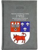KALENDARZ A5 2026 DZIENNY książkowy z nadrukiem starostwo powiatowe