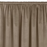 Zasłona VILA velvetowa z tunelem 135x175 beżowa wzór 1 Homede