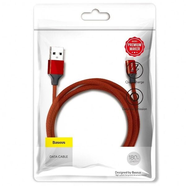 Kabel 1.8m Baseus Yiven Lightning 2A (czerwony) zdjęcie 7