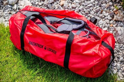 Pokrowiec na plecak do samolotu Backpack Locker - 45-55l - czerwony na Arena.pl