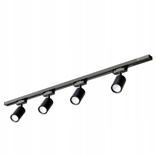 Zestaw Szynoprzewód Szyna 1m + 4x Oprawa Halogenowa LED GU10 Lampa na Arena.pl