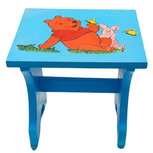 Krzesełko Dla Dzieci Drewniane Ręcznie Malowane – Kolorowy Stołek na Arena.pl