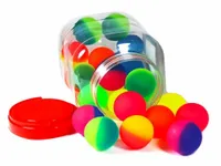 PIŁECZKA PIŁKA KAUCZUKOWA NEONOWA GUMOWA SŁOIK 24SZT 4,5cm