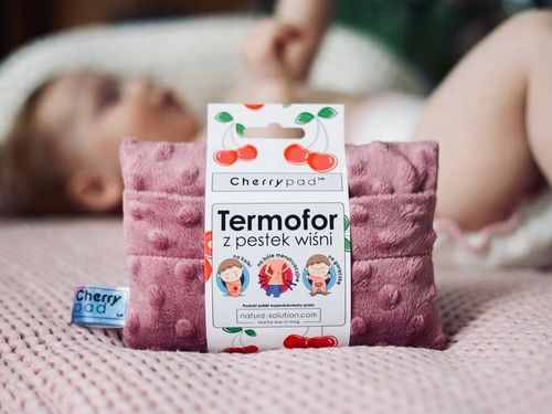 Termofor z pestek wiśni na kolki MINKY | CherryPad na Arena.pl