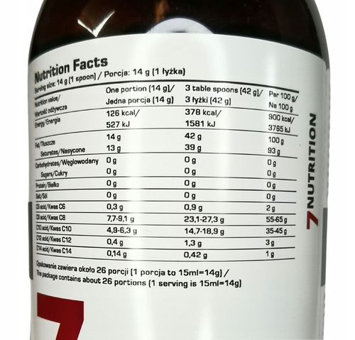 Keto Produkty Olej MCT Dieta Tłuszczowa 3x 400ml C6 C8 C10 C12 C14 na Arena.pl