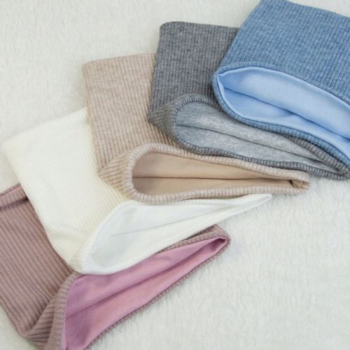 CZAPKA dla noworodka I KOMIN KOMPLET Z PODSZEWKĄ WIOSNA JESIEŃ 36-38cm ecru na Arena.pl