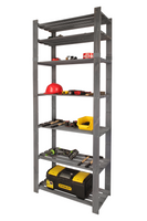 Emaga Regał B na książki drewniany zabawki 220X80X38 7p Szary