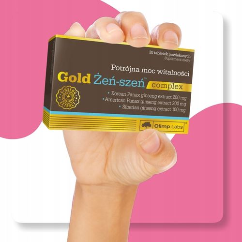 Gold Żeń szeń complex suplement diety 30 tabletek Olimp laboratories na Arena.pl