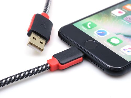 Gruby pleciony kabel lightning do iphone 1,5m na Arena.pl