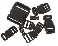 Zestaw klamer do pasków, taśm plecaka Buckle Set czarny, Mil-Tec