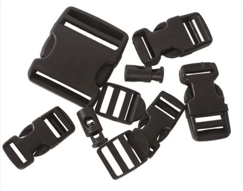 Zestaw klamer do pasków, taśm plecaka Buckle Set czarny, Mil-Tec na Arena.pl